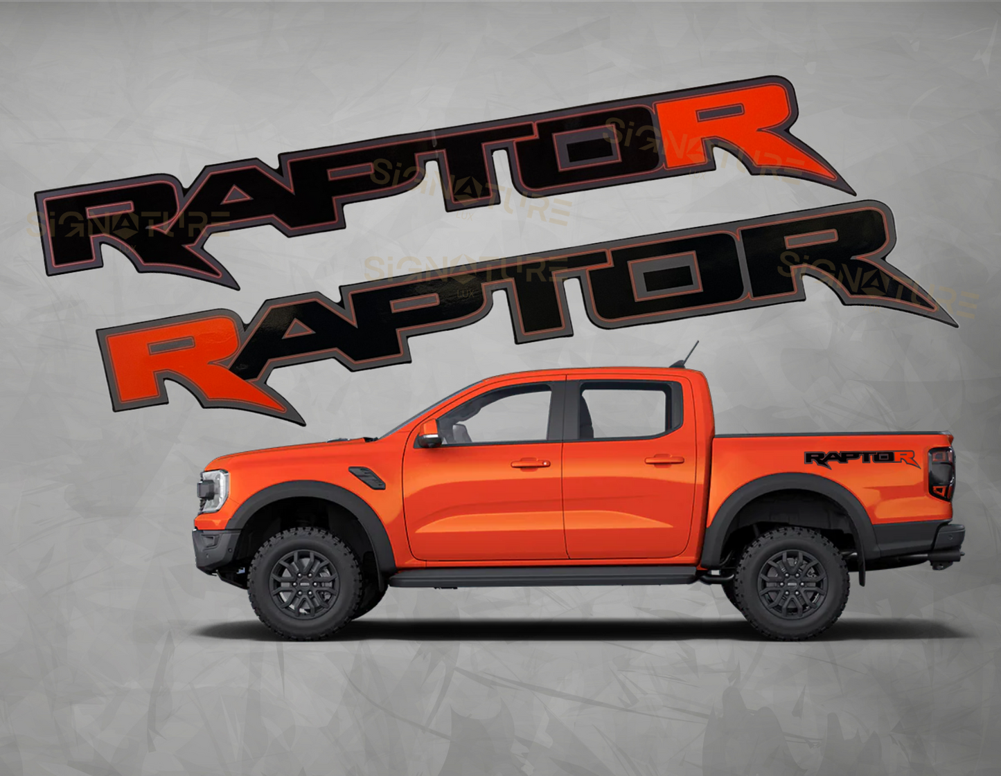 Ford Next Gen "RAPTOR" and "TREMOR" Custom Side Tub Decal