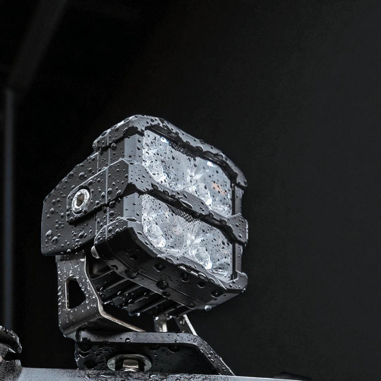Luces LED para zanjas de dos colores con diseño de panal 2 en 1 (1 par)