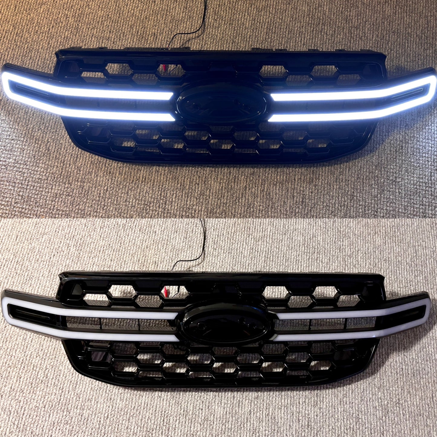 PhamtomLux Front Grille Upgrade: Ford Ranger T9 LED Front Grille 2022-2025