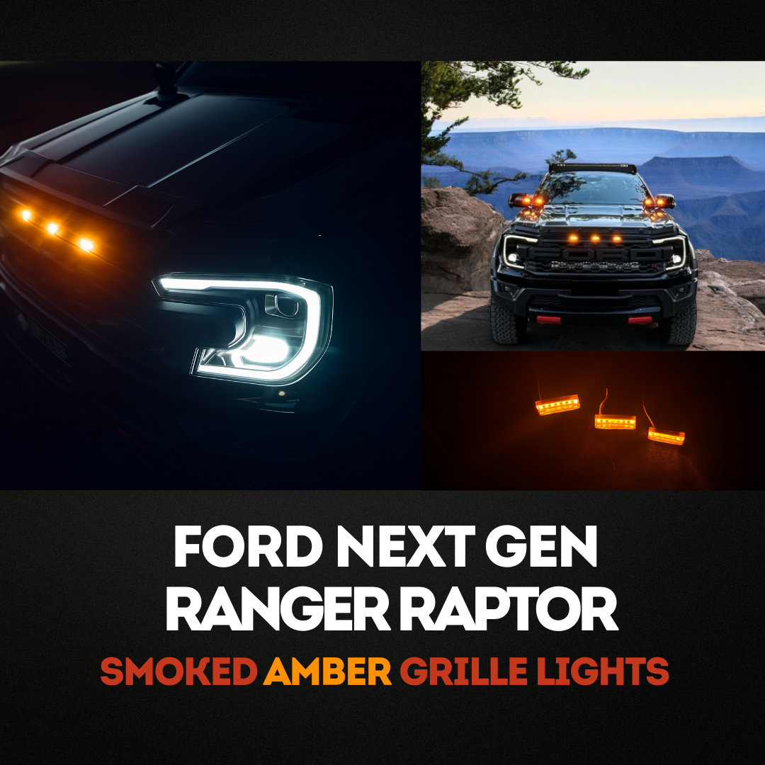 Ford Next-Gen Raptor - Blaze RP24 Smoked Amber Grille Lights