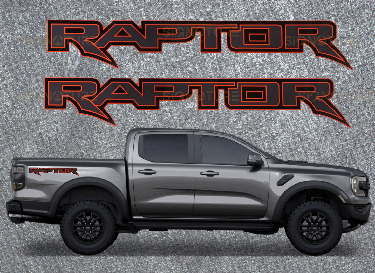 Ford Next Gen "RAPTOR" and "TREMOR" Custom Side Tub Decal