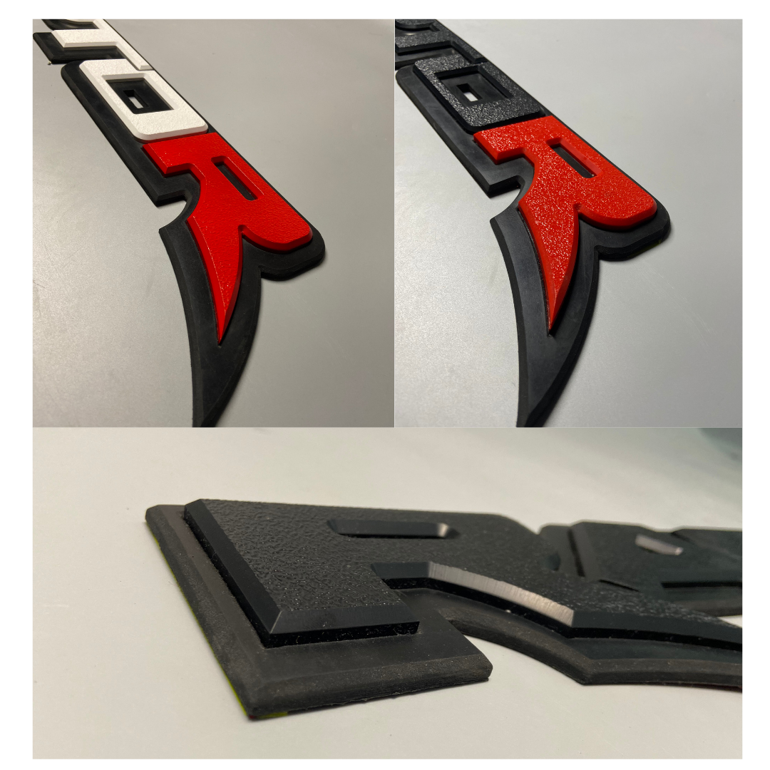 CUSTOM 3D "RAPTOR" SIDE TUB BADGES - FORD RANGER RAPTOR (1 PAIR)