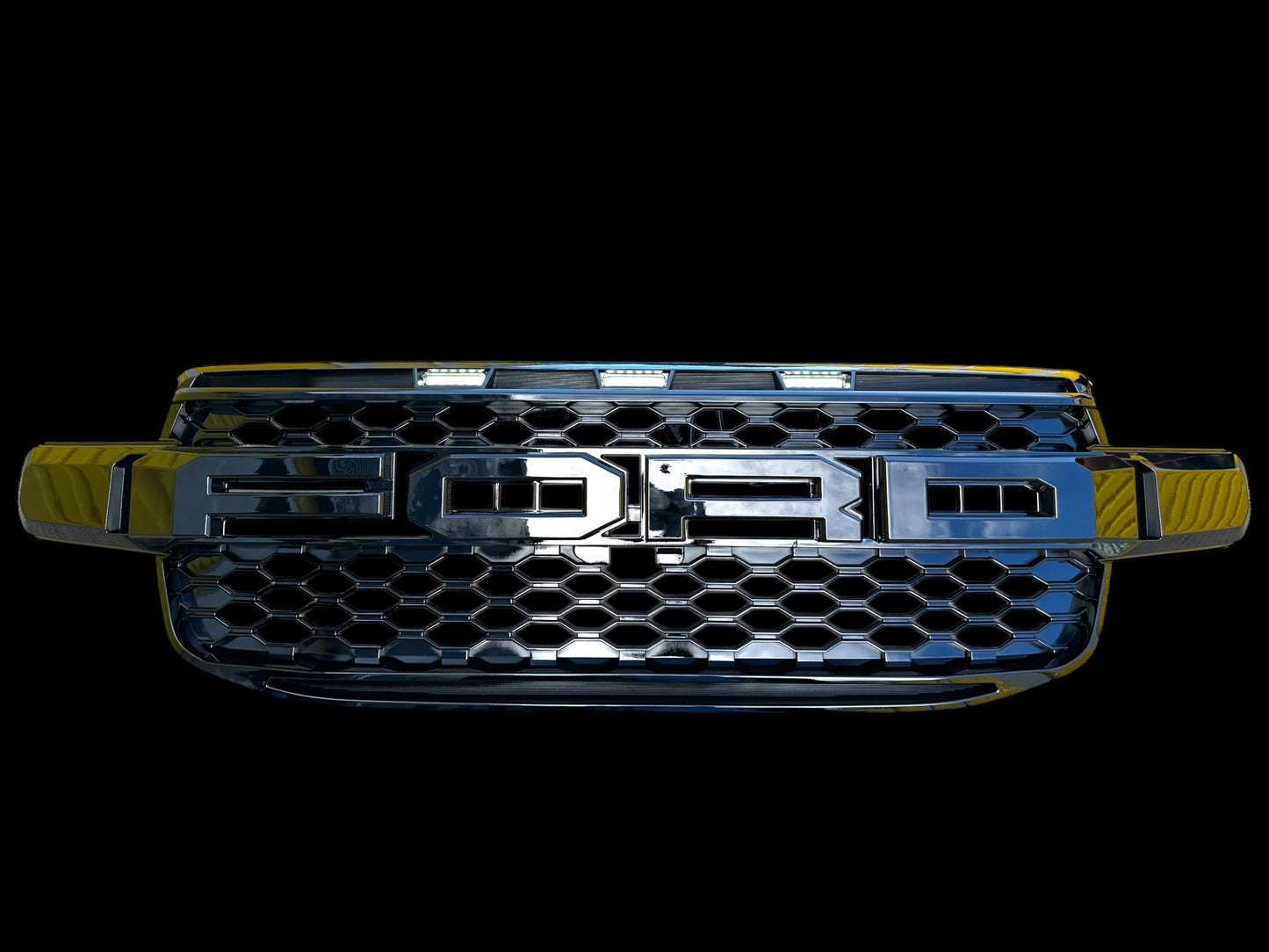 Ford Next Gen Ranger /Everest- “Raptor Style Grille with White LED - GLOSS”