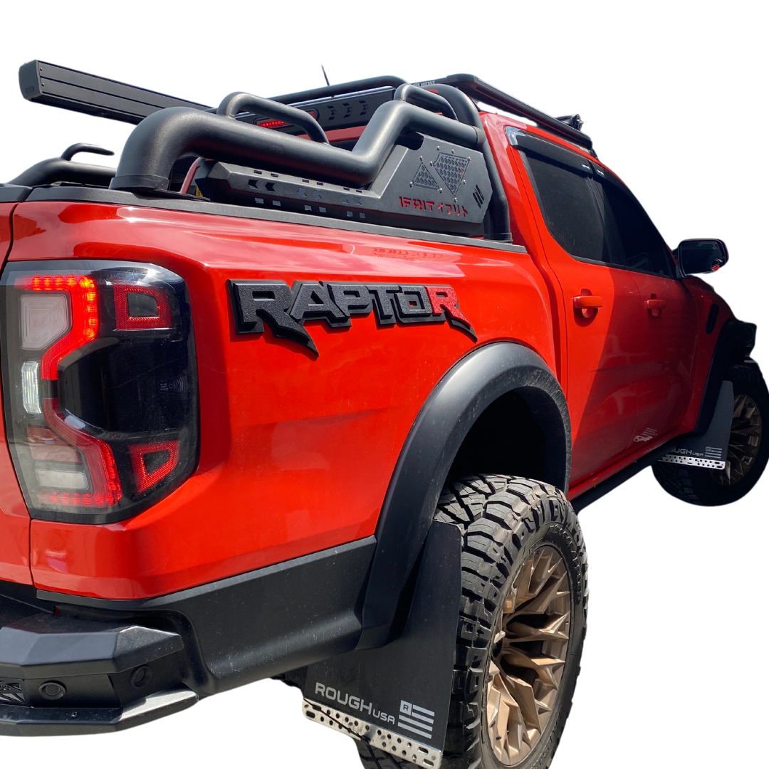 CUSTOM 3D "RAPTOR" SIDE TUB BADGES - FORD RANGER RAPTOR (1 PAIR)