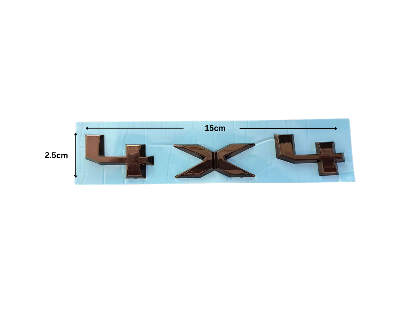 FORD NEXT GEN REAL 3D TAIL GATE BADGE - “4x4”- Gloss Black