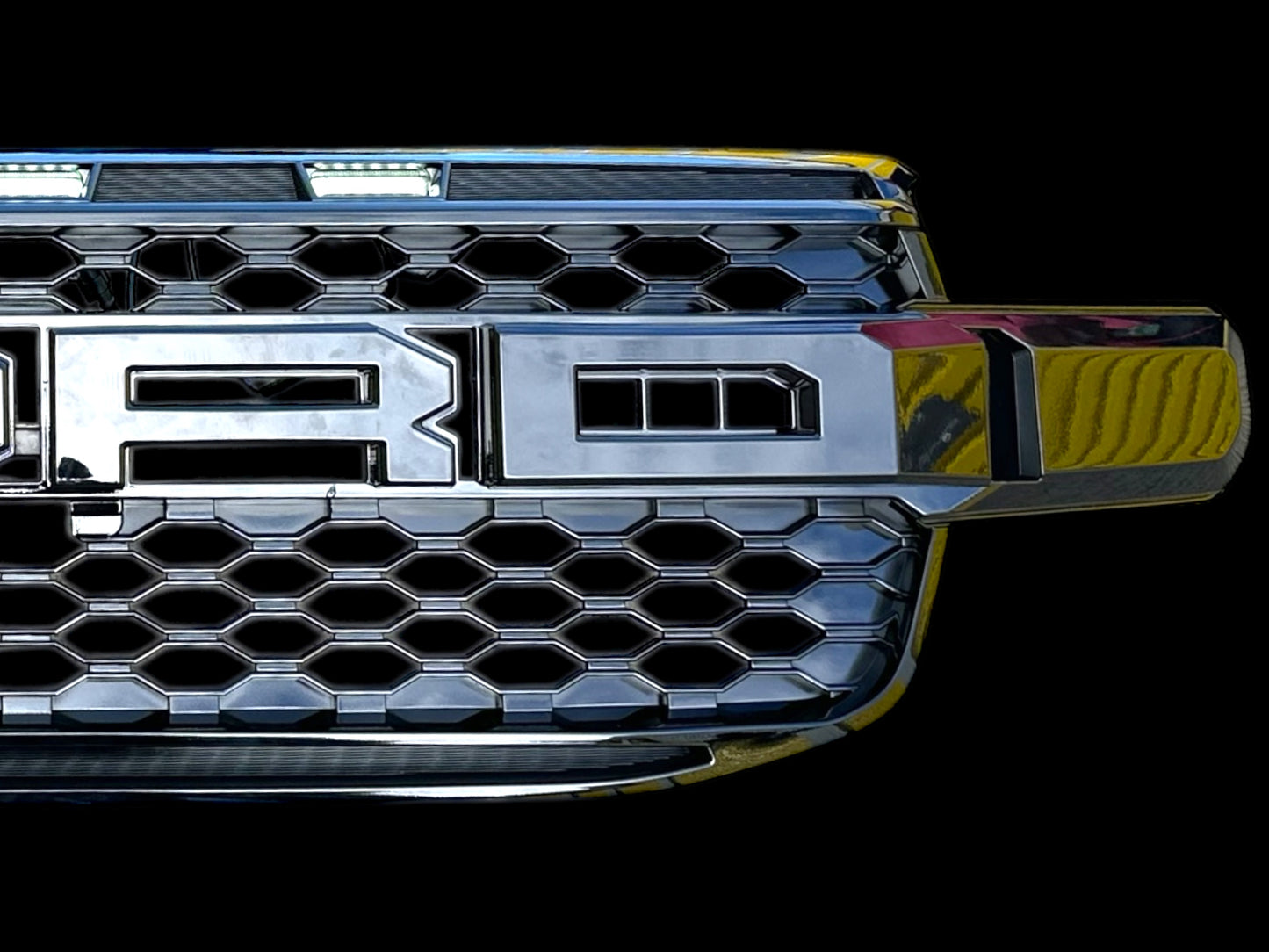 Ford Next Gen Ranger /Everest- “Raptor Style Grille with White LED - GLOSS”