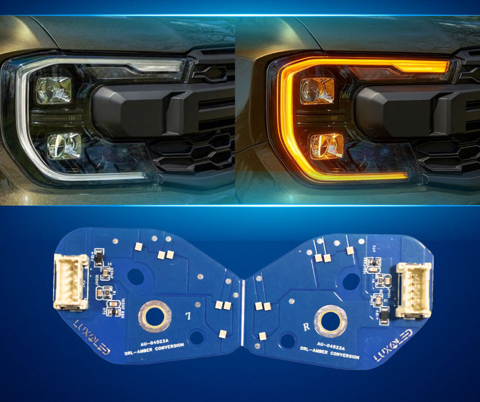 "Lava" Amber DRL Conversion for Ford Next Gen Headlights (Matrix and Non-Matrix) at