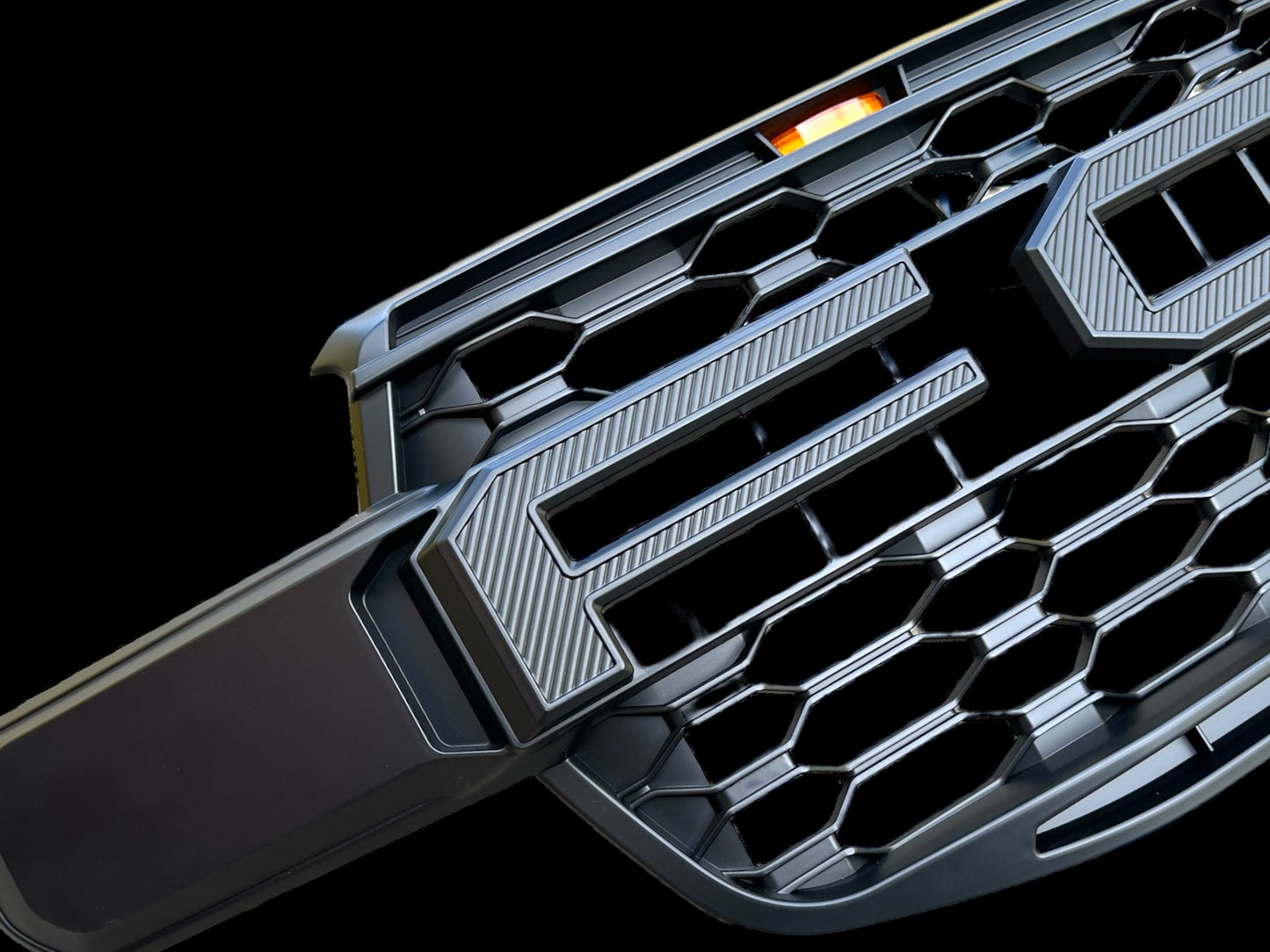 2022+ Ford Ranger/Everest Next-Gen Raptor Style Grille - Textured Letters + Amber LED