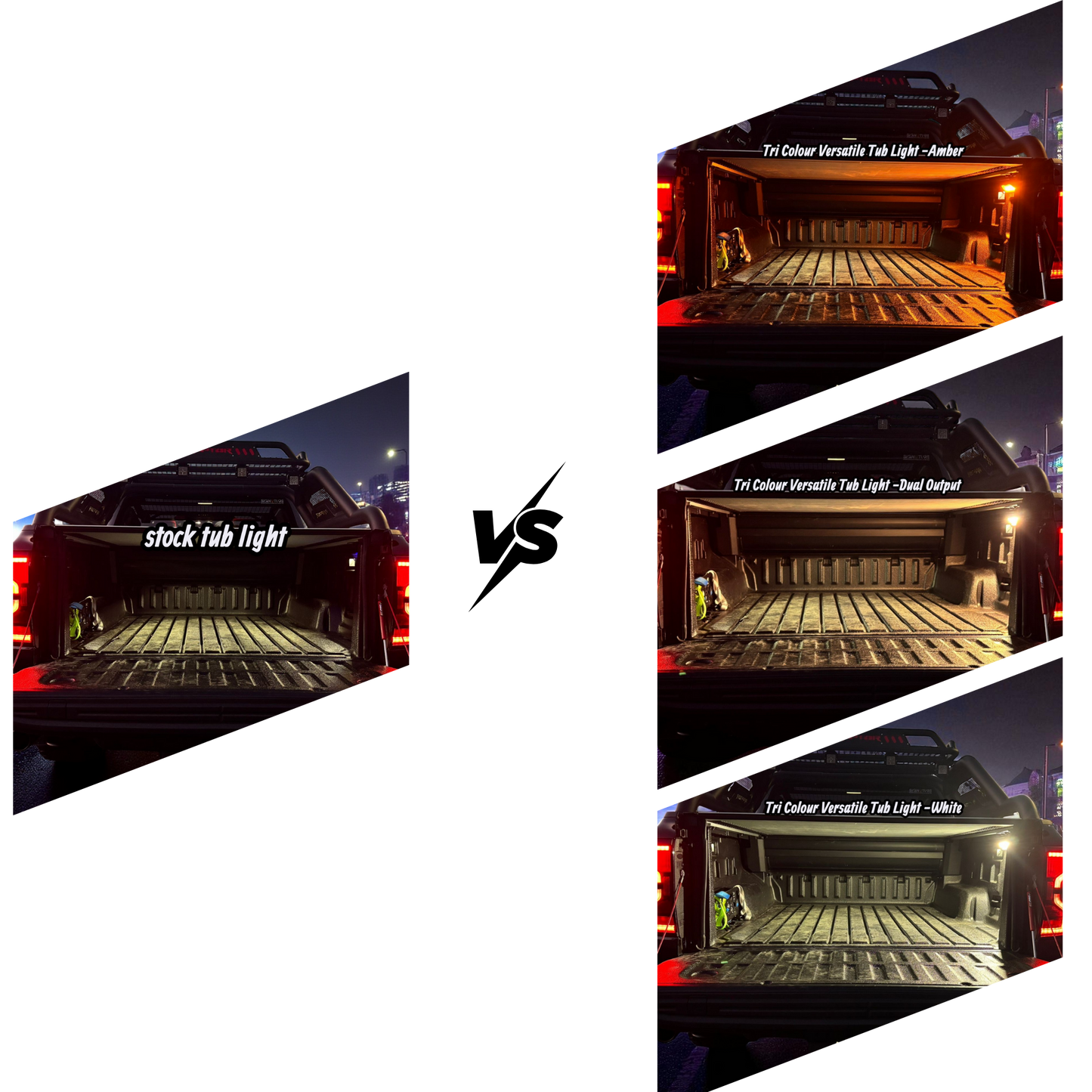 45° Tri-Color Versatile Tub/Roof Rack Light