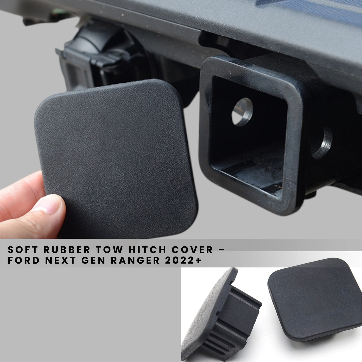 Soft Rubber Tow Hitch Cover – Ford Next Gen 2022+