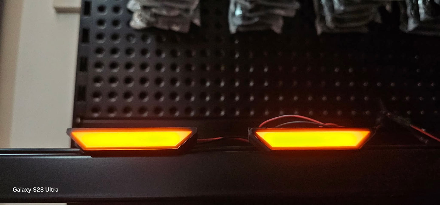 ArrowGlow Smoked Amber/White Grille Lights (Set of 4) - fits Ford Ranger Raptor 2022+