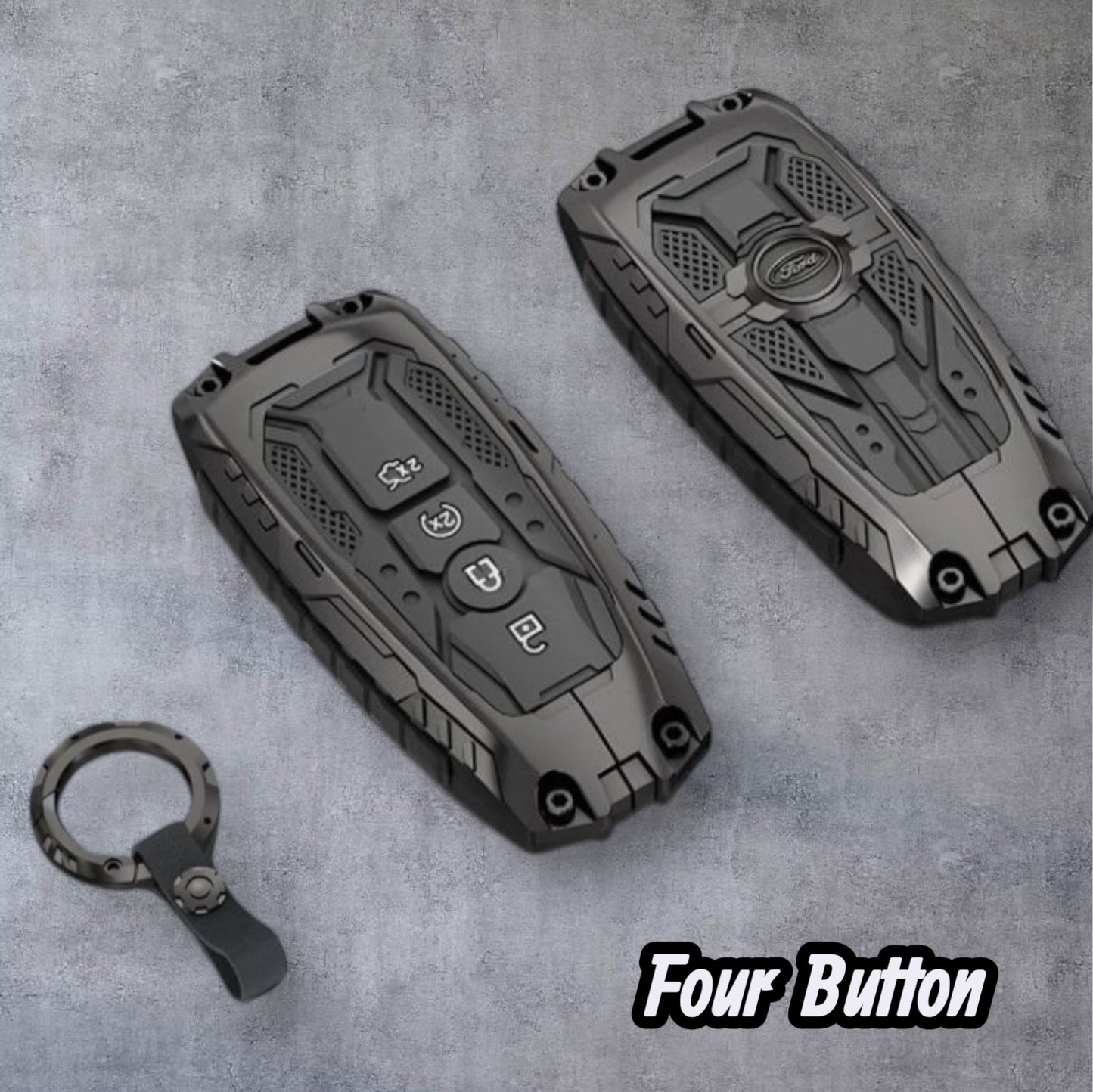 Estuche para llaves de aleación de zinc de 360° para Ford Ranger Wildtrak de próxima generación