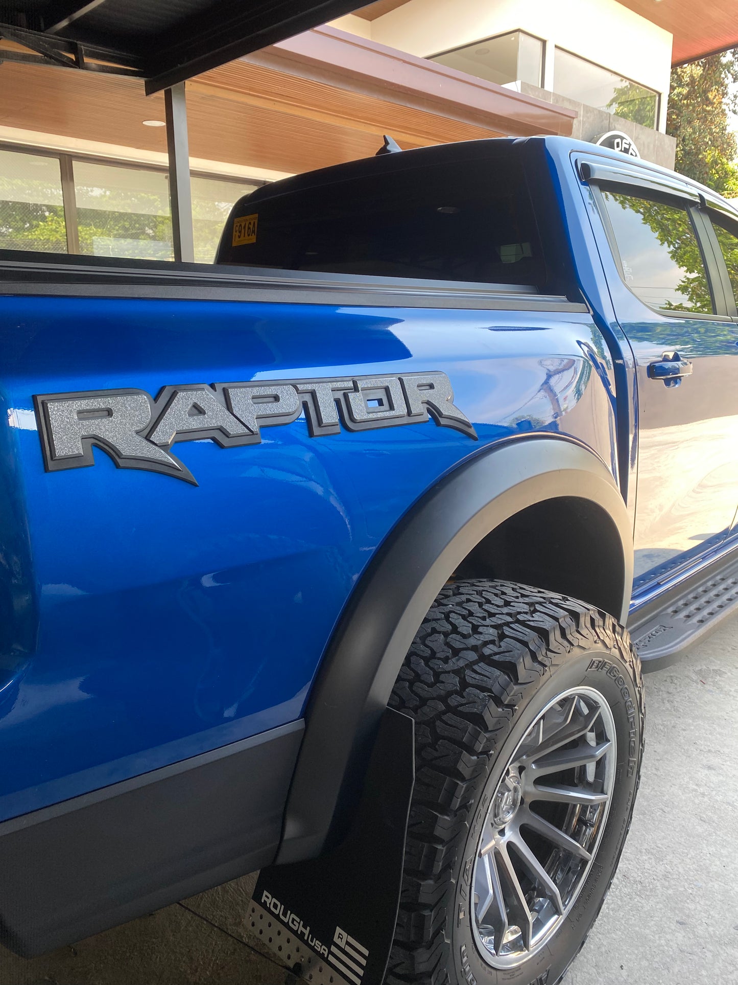 CUSTOM 3D "RAPTOR" SIDE TUB BADGES - FORD RANGER RAPTOR (1 PAIR)