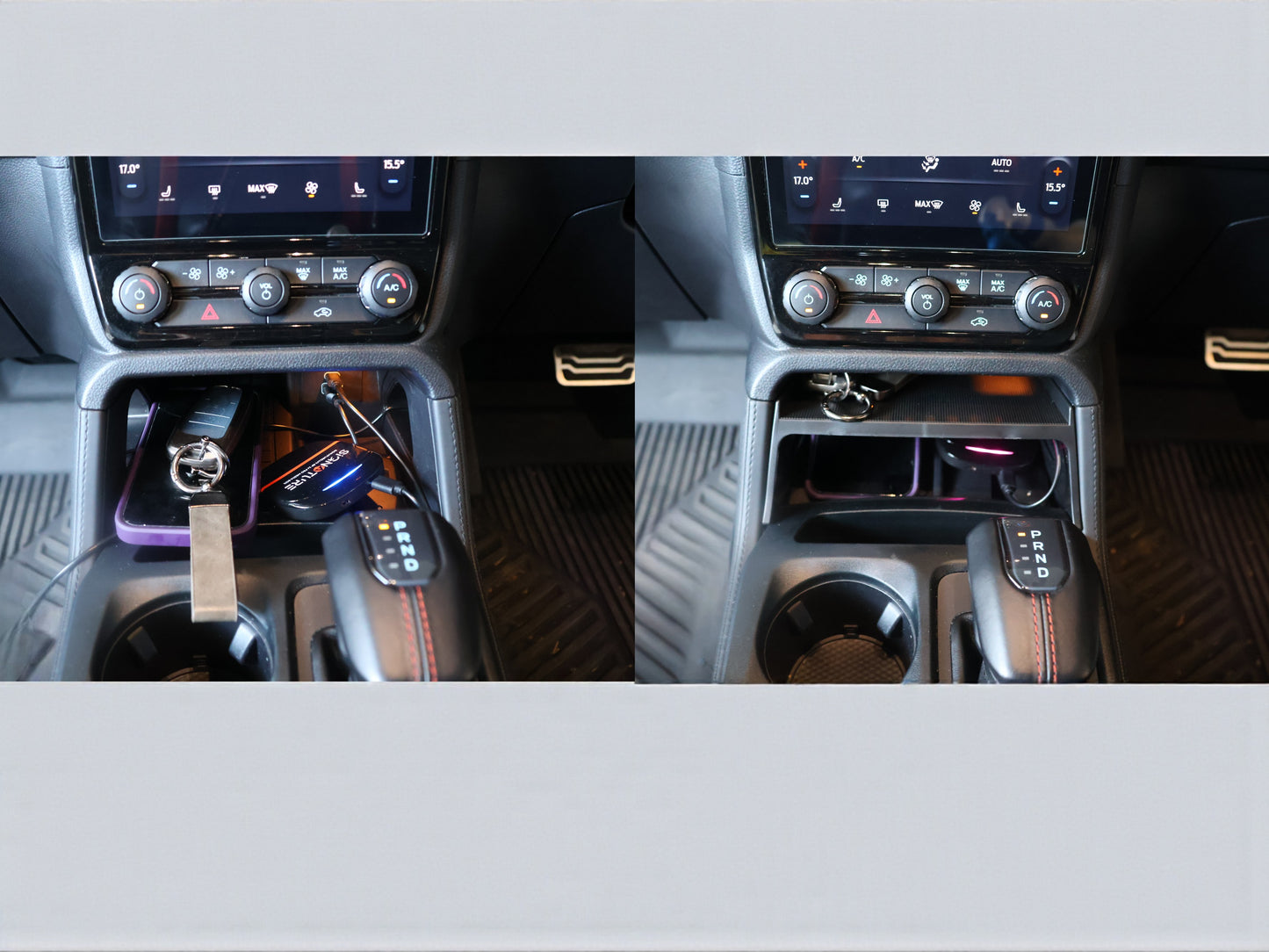 Center Console Lower Partition Organizer for Ford Ranger (2023–2025)