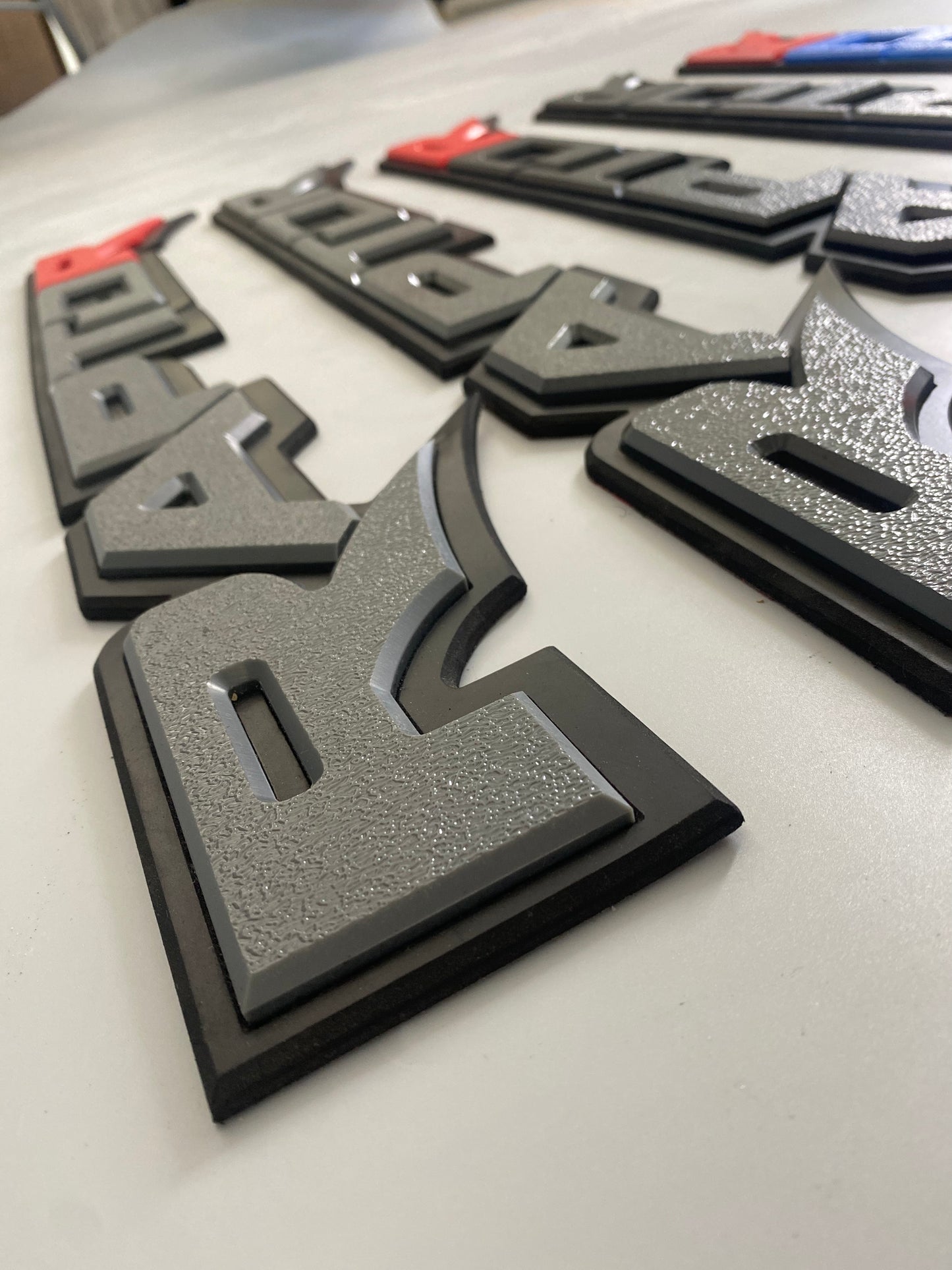 CUSTOM 3D "RAPTOR" SIDE TUB BADGES - FORD RANGER RAPTOR (1 PAIR)
