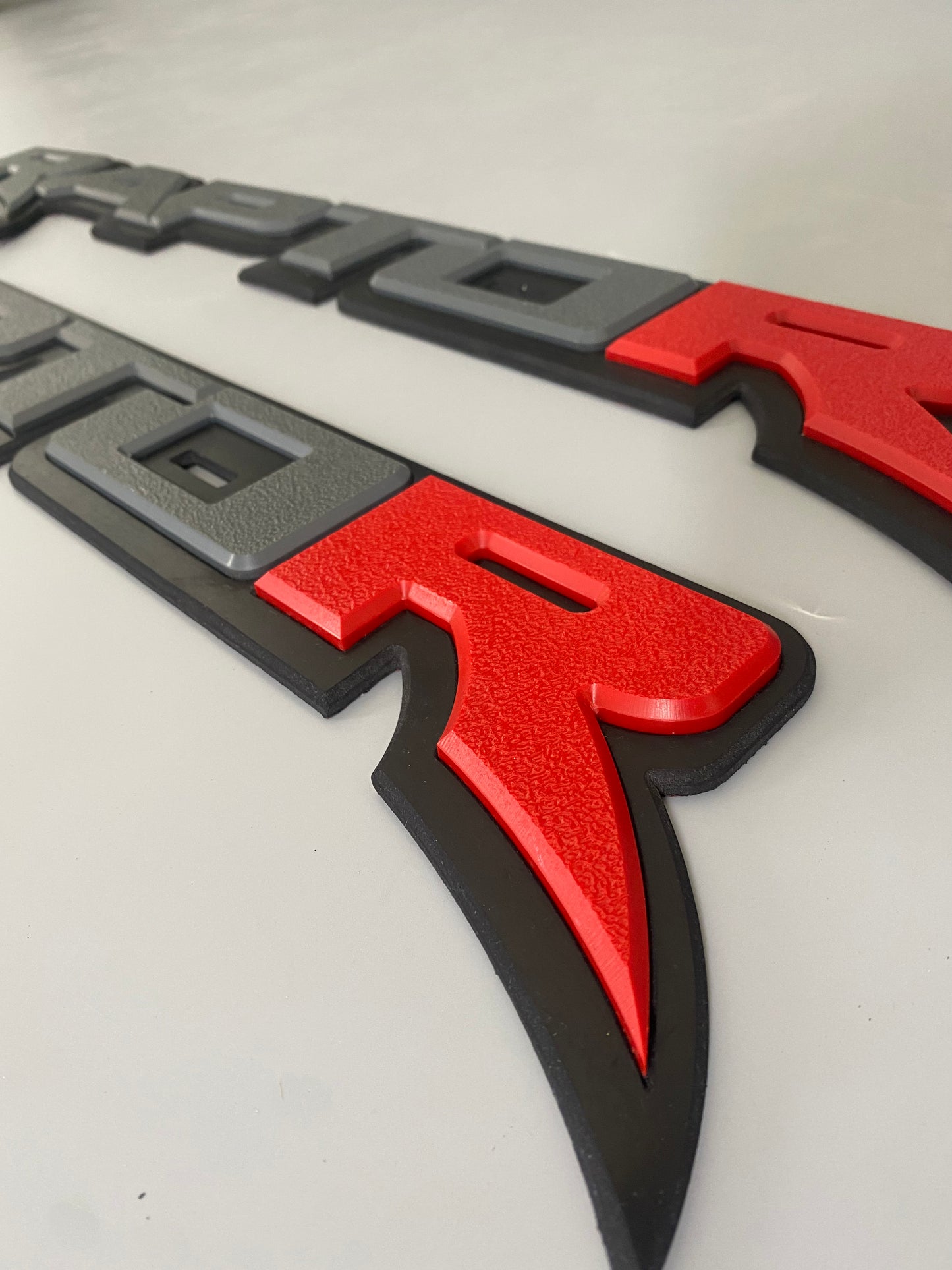 CUSTOM 3D "RAPTOR" SIDE TUB BADGES - FORD RANGER RAPTOR (1 PAIR)