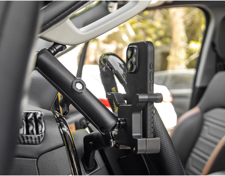 The Lux Hub – Heavy-Duty A-Pillar Mobile Phone Holder for Ford Next Generation 2022+