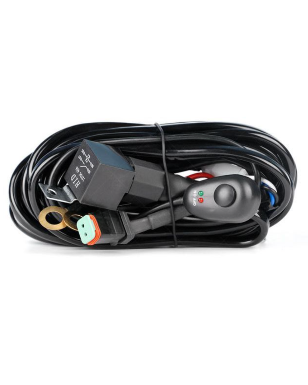 Wiring Harness Kit with 30A Fuse and Relay DT-2 Pin Connector