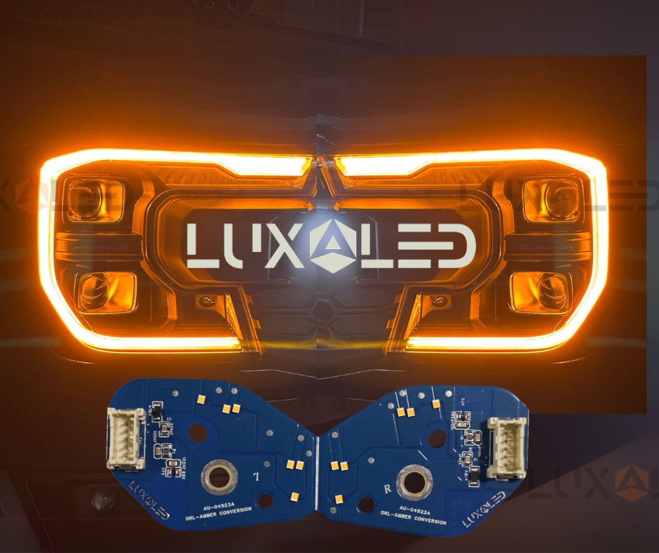 "Lava" Amber DRL Conversion for Ford Next Gen Headlights (Matrix and Non-Matrix) at