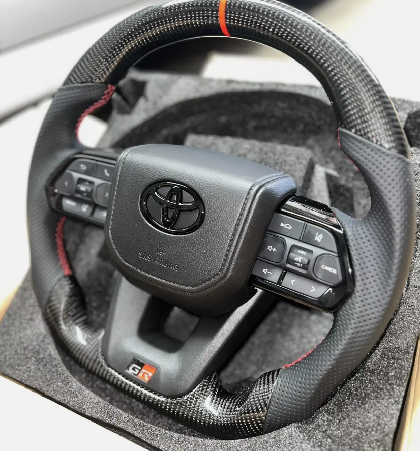 Toyota GR Carbon Fiber Steering Wheel (Landcruiser, Prado, Hilux)