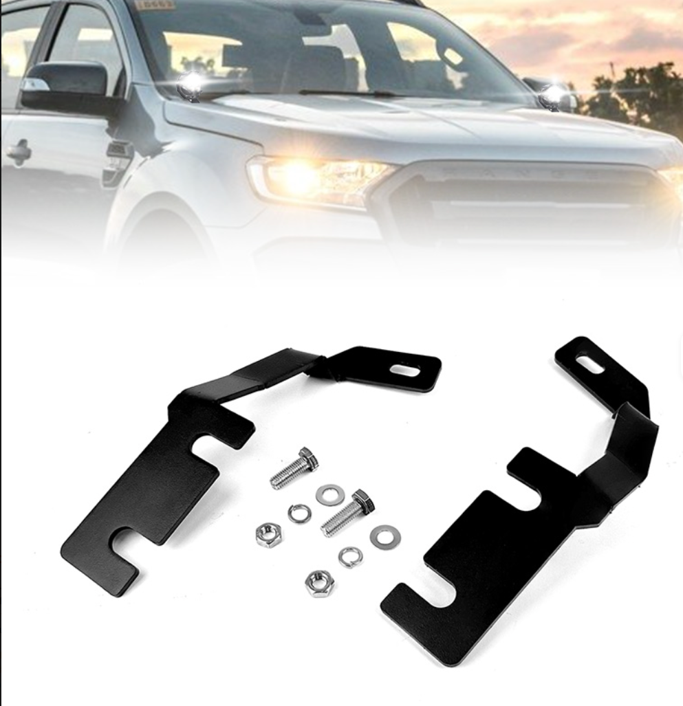 Hood + A-Pillar Light Bar Mounting Brackets (Set of 2) – Ford Ranger T8 T9 2018-2025+