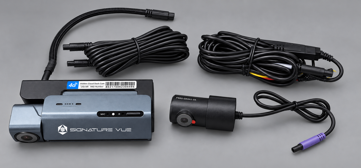 Signature Vue Cloud Dash Cam – 4K Dual-Camera 4G Security System