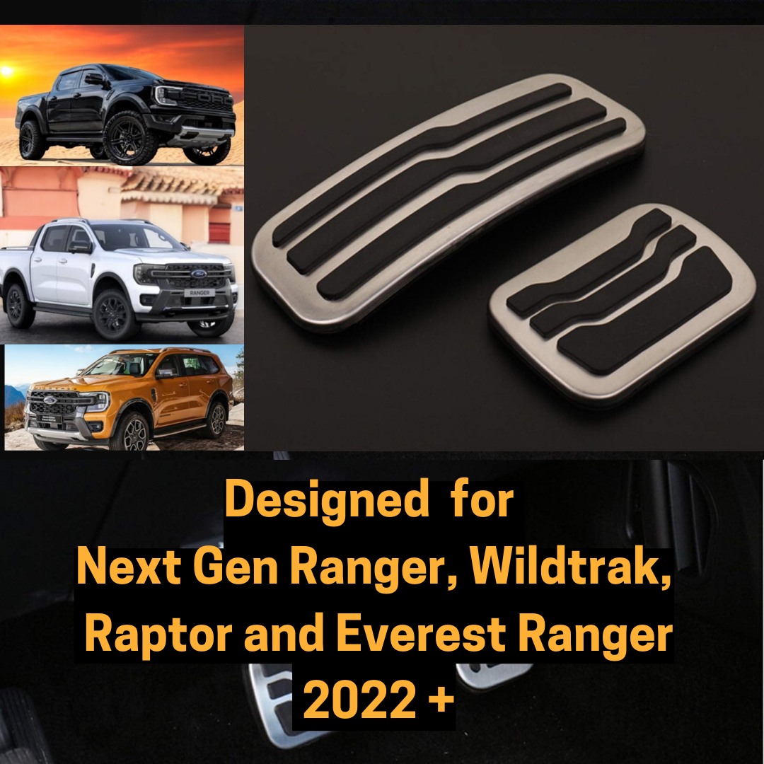 ford ranger pedals Brake & Accelerator Foot Pedal Cover suitable for Ford Next Generation – Signature Lux