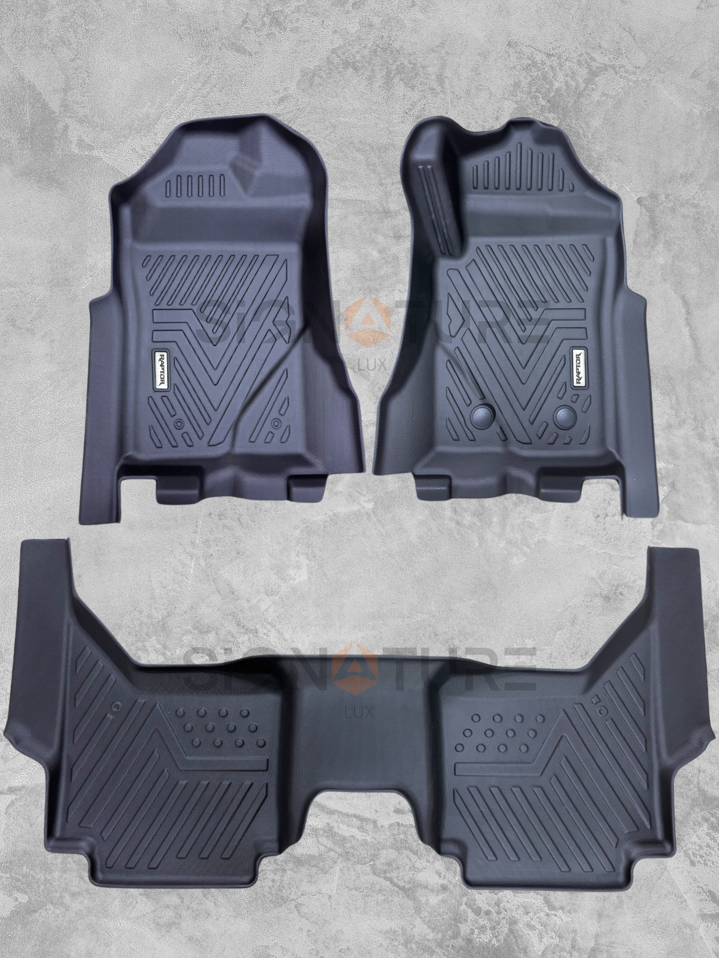RaptorShield 5D All-Weather Floor Mats (Set of 3) - Ford Next Gen Raptor