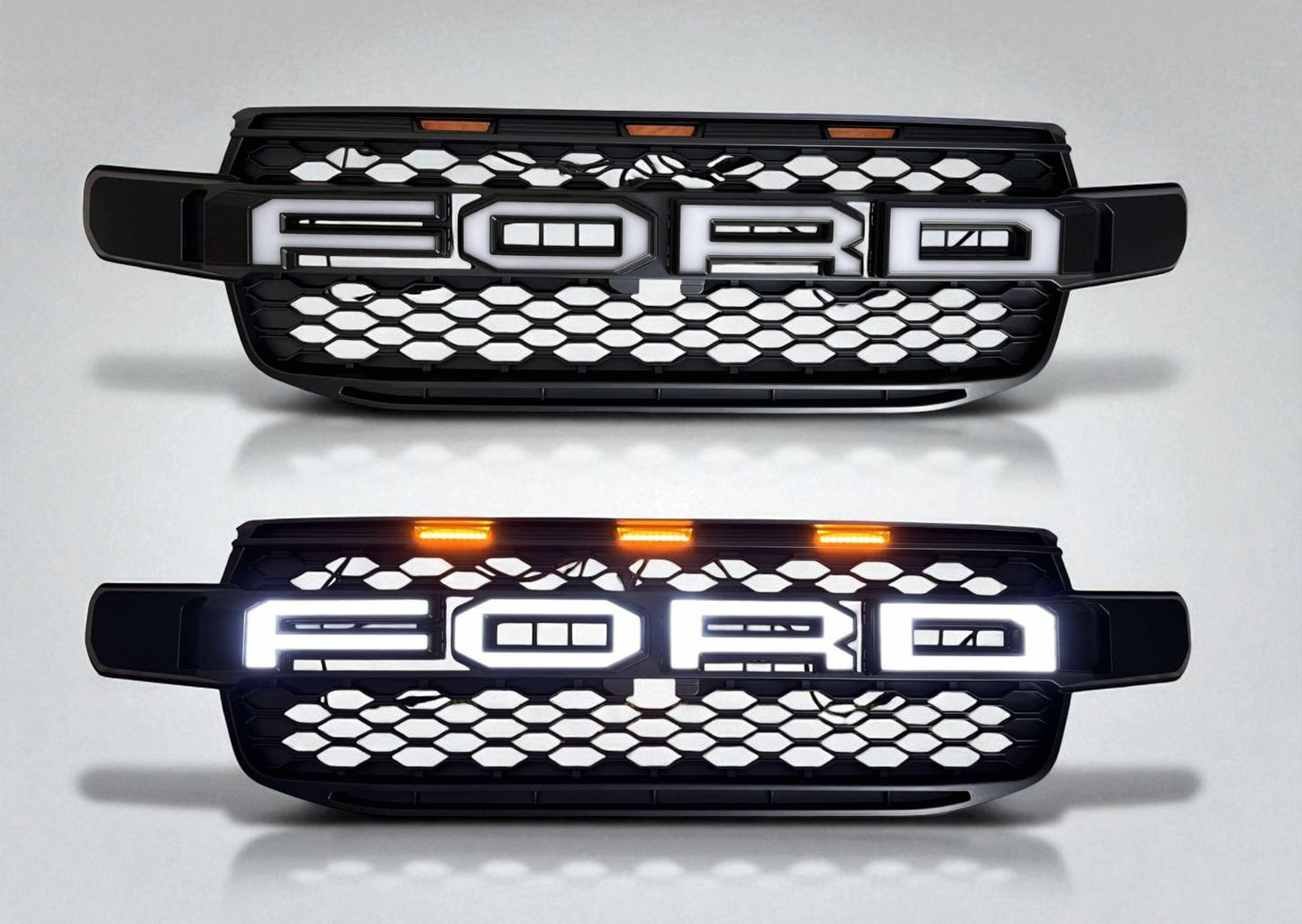 Ford Next Gen Ranger, Wildtrak, Everest and Tremor LED Front Grille Upgrade 2022+