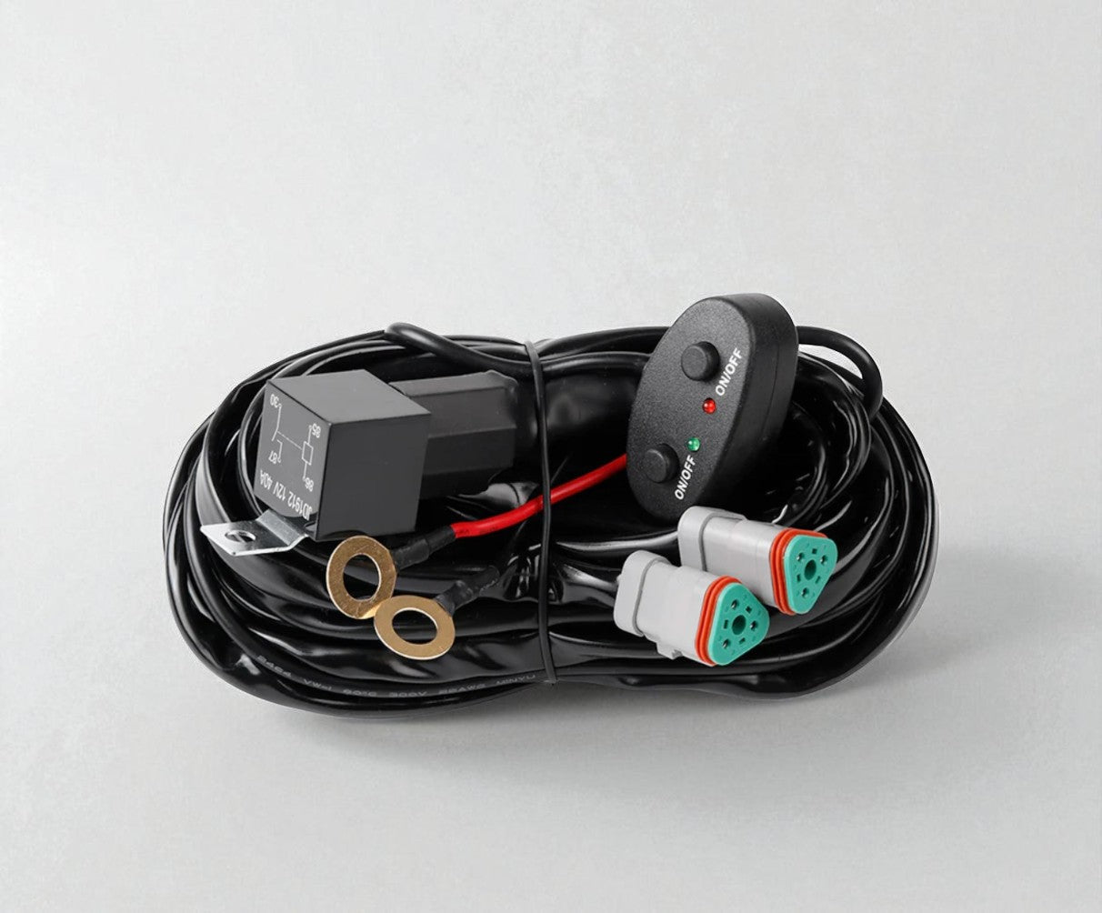 Wiring Harness Kit with 10A Fuse and Relay DT-3 Pin Connector