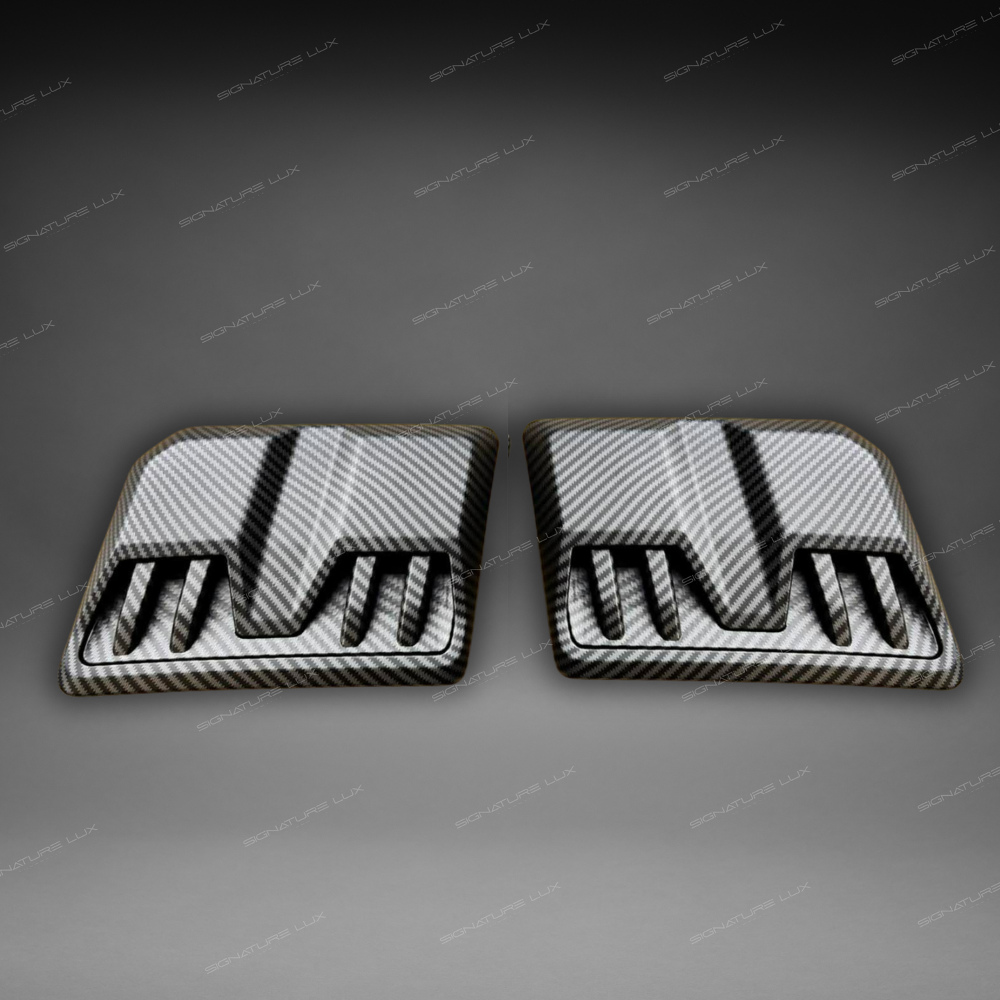 Ranger Raptor Hydro-Dipped Carbon Fibre Bonnet Vents (Direct Replacement Clip-On) – Next Gen 2022+