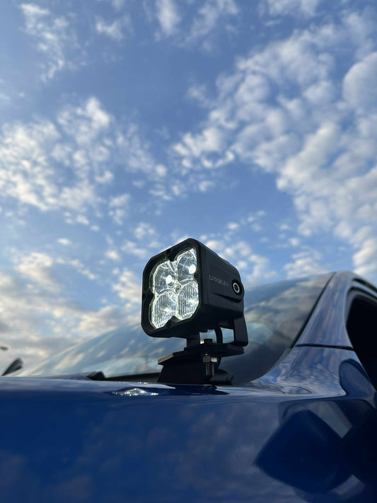Luces LED para zanjas de dos colores con diseño de panal 2 en 1 (1 par)