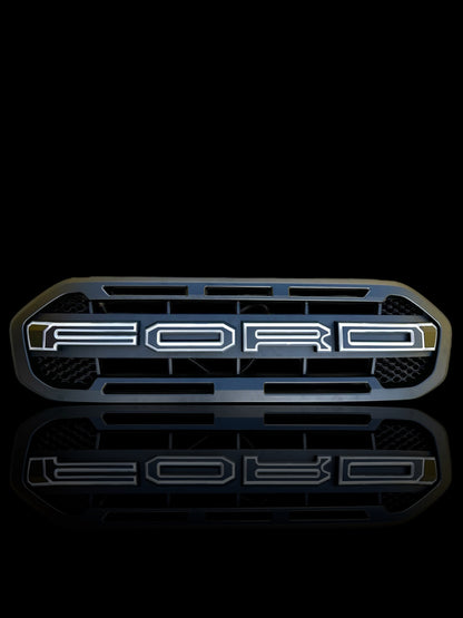 Ford Ranger XLT 2018–2022 Raptor Style Grille with Illuminated LED Letters