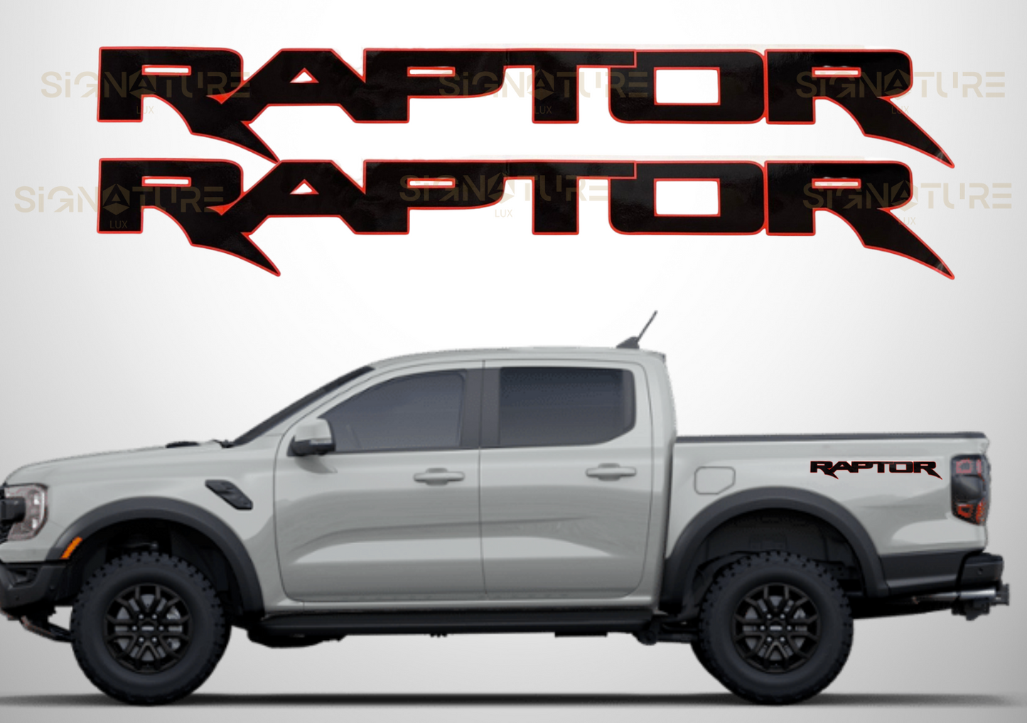 Ford Next Gen "RAPTOR" and "TREMOR" Custom Side Tub Decal