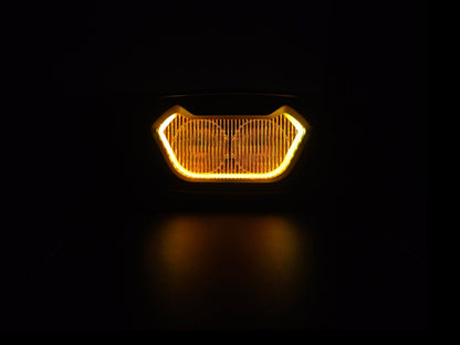 Luces LED para zanjas de dos colores con diseño de panal 2 en 1 (1 par)