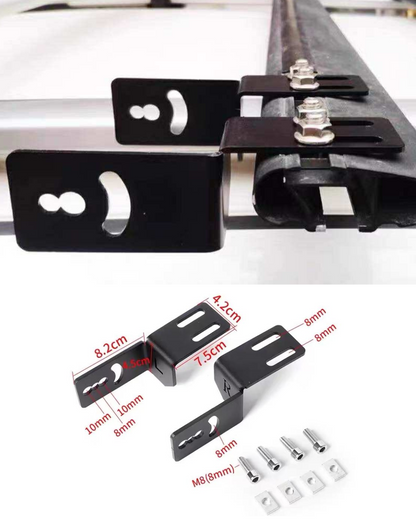 LED Light Bar Mounting Bracket Kit – Universal Roof Rack Fitment