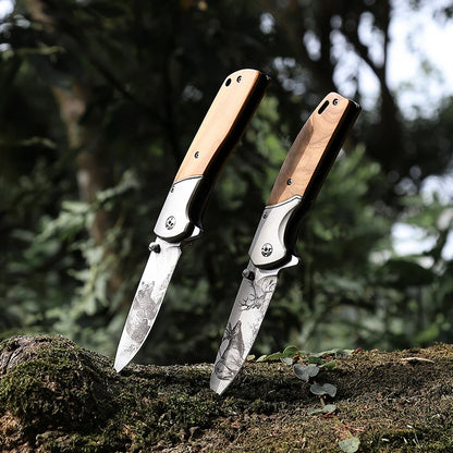 TALON Camping Pocket Knife- Elk (Raptor and Tremor)