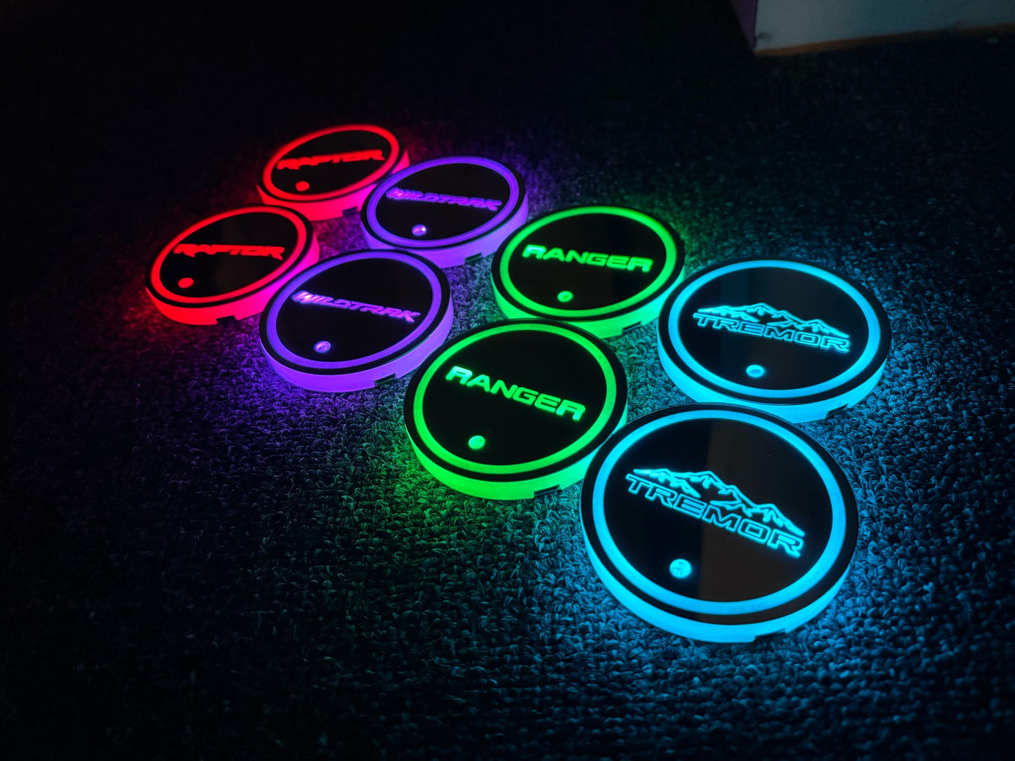LuxLED RGB Cup Holder Coaster Kit
