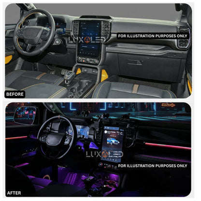 PhantomLux Ambient Light Kit- Next Gen Ranger / Raptor / Everest 2022+ (RHD Models)