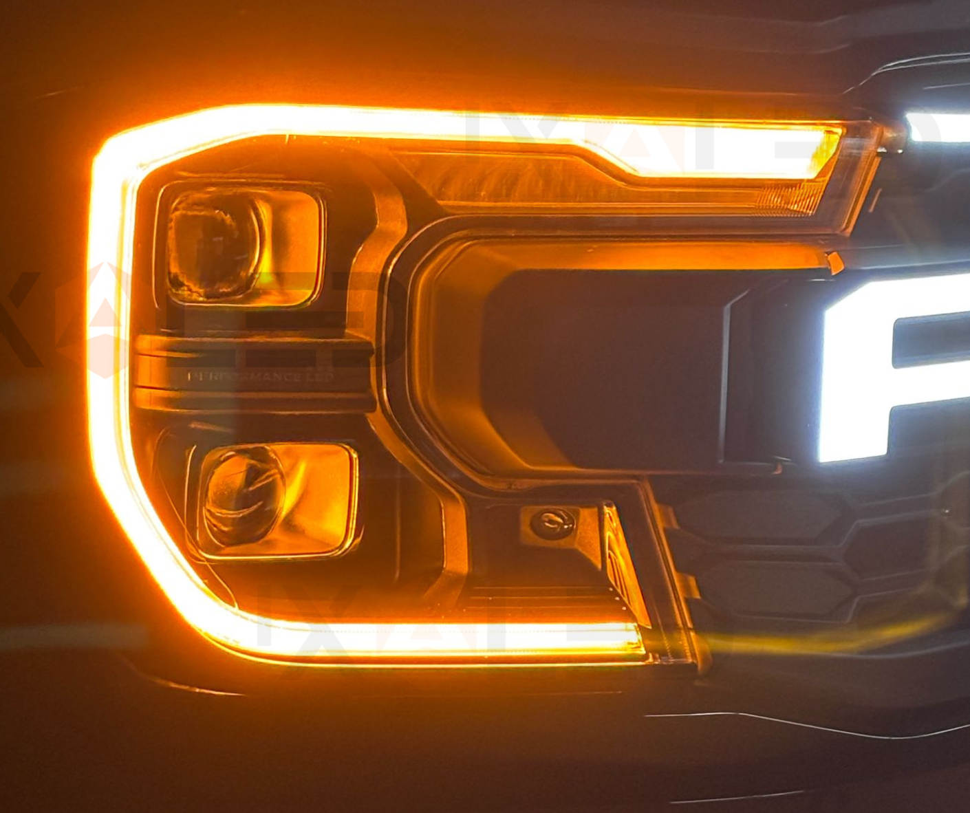 "Lava" Amber DRL Conversion for Ford Next Gen Headlights