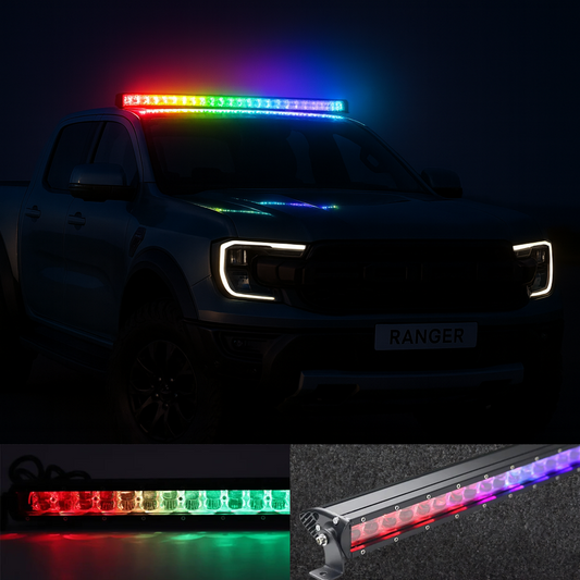 LuxLine Chase RGB 30" LED Light Bar (App & Remote Control)
