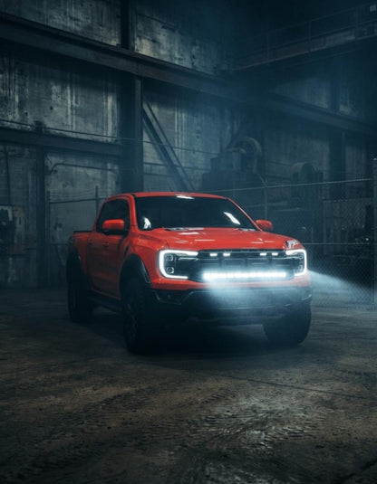 LuxLED™ 40” Curved LED Light Bar (Amber DRL + White High Beam) suits Ranger Raptor 2022+