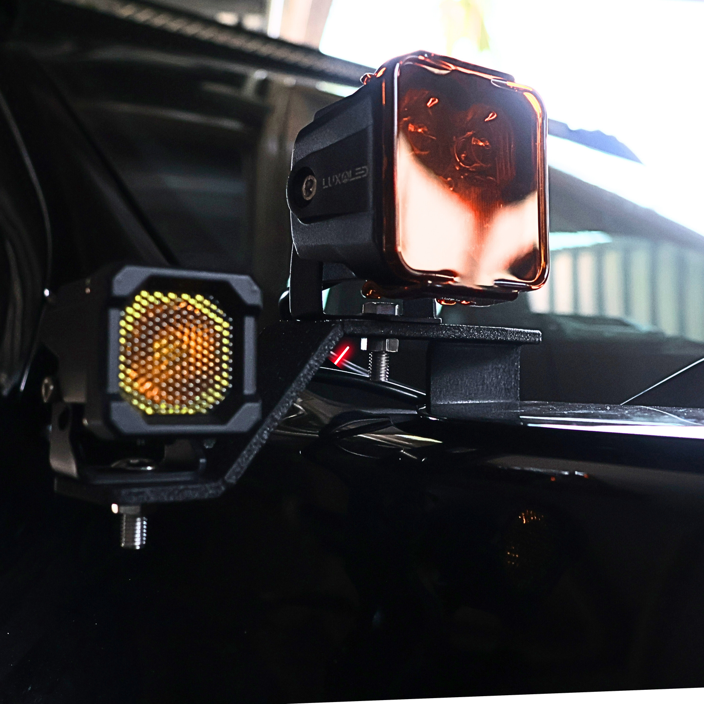 Double Light Hood + A-Pillar Mounting Brackets  – fits Ford Next Generation T9 2022+