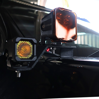 Double Light Hood + A-Pillar Mounting Brackets  – fits Ford Next Generation T9 2022+