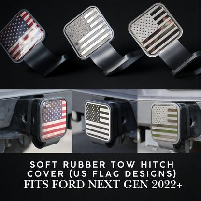 Tow Hitch Cover (US Flag Designs) – fits Ford Next Gen 2022+