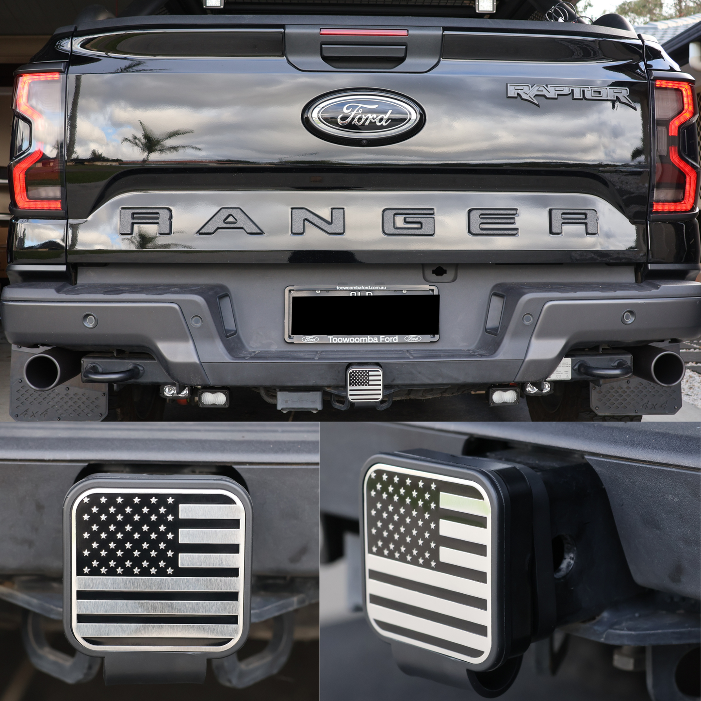 Tow Hitch Cover (US Flag Designs) – fits Ford Next Gen 2022+