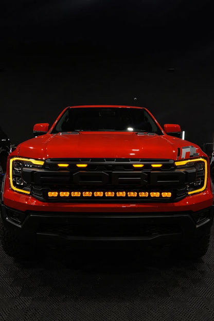 LuxLED™ 40” Curved LED Light Bar (Amber DRL + White High Beam) suits Ranger Raptor 2022+