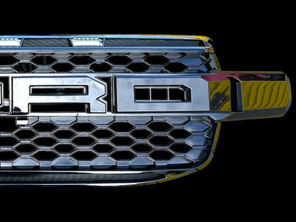 Ford Next Gen Ranger /Everest- “Raptor Style Grille with White LED - GLOSS”