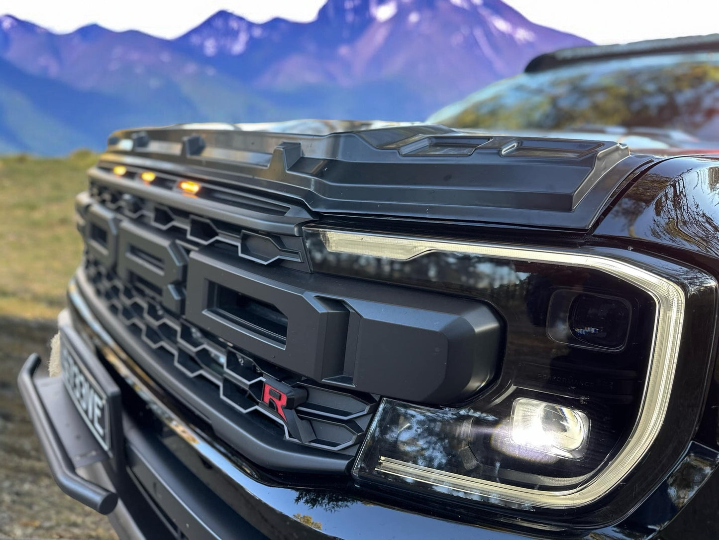 Ford Next Generation Ranger, Raptor, Everest  Headlight Protective Film 2022+- "Smoked Black"