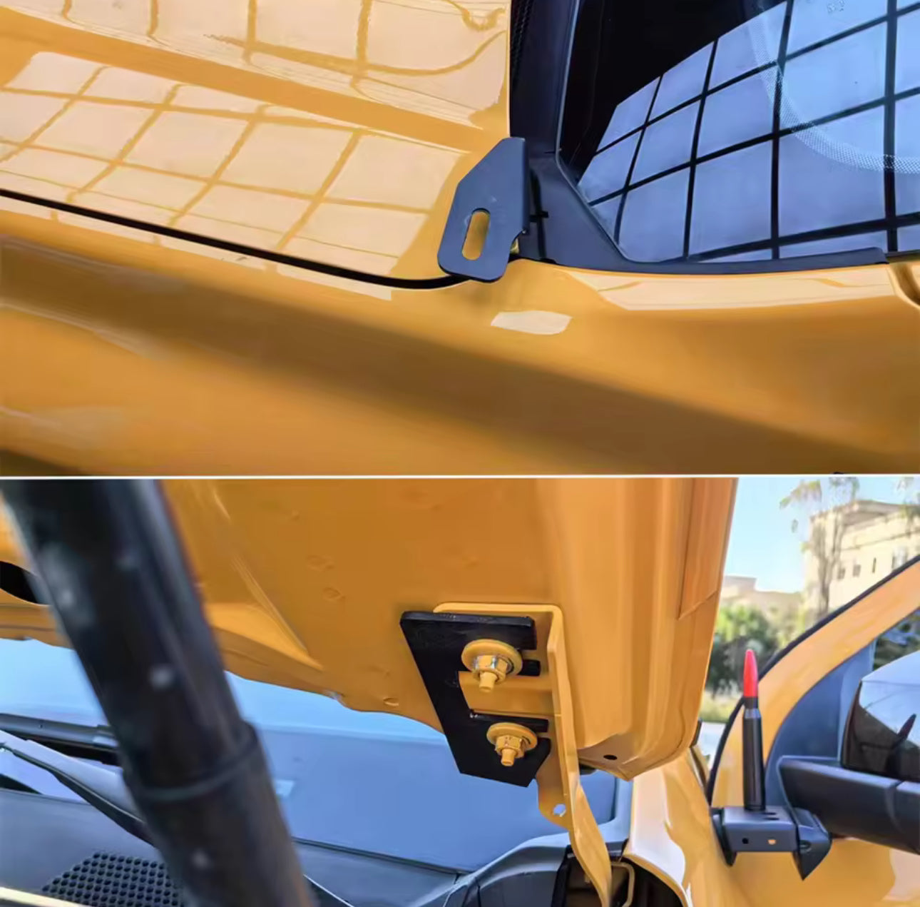 Hood + A-Pillar Light Bar Mounting Brackets (Set of 2) – Ford Ranger T9 2022+